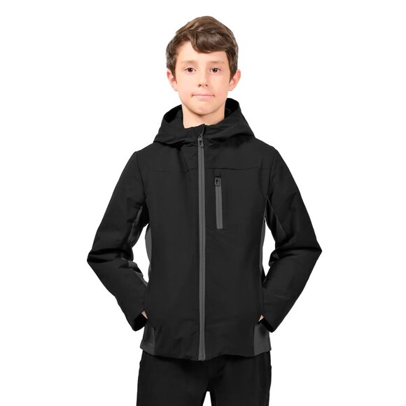 Spyder Kid's Attached Hooded Lightweight Jacket - Picture 1 of 4